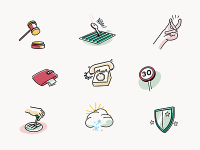 Rideshur – Icons agency animation app clean colours design drawing icon iconography illustration interaction london typography ui ui style uiux ux vector