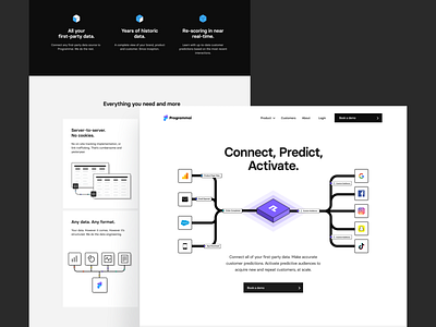 Programmai — Product Overview app branding clean flow homepage isometric landing page product page programmai purple saas ui uiux ux web webdesign wesbite