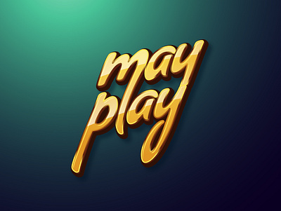 Logotype concept "may play" branding lettering lettering logo logo logotype mark symbol typography