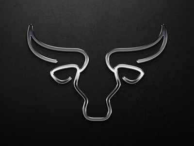 Bull animal animal logo branding bull cow illustration logo mark minimal symbol vector
