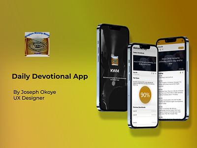 Daily Devotional App app design typography ui ux