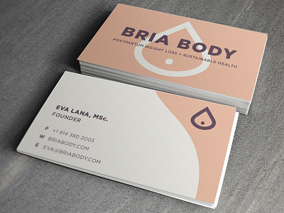 Bria Body – Business Card branding briabody businesscard design