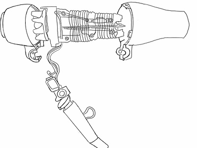 Technical Drawing of Hair Dryer by Julia Sharff on Dribbble