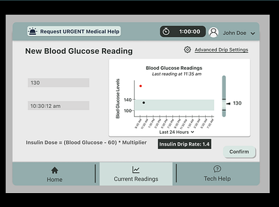 Blood Glucose Interface