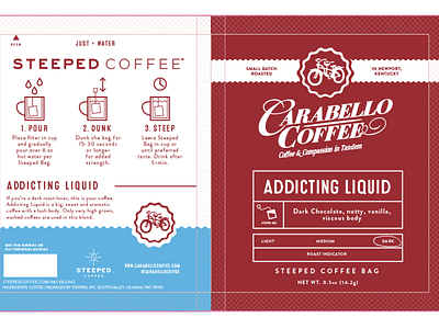 Steeped Coffee Packaging Progress