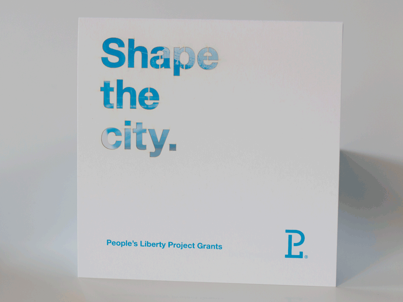 Shape The City Trifold design peoples liberty