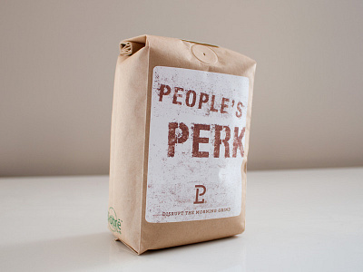 People's Perk archer coffee helvetica condensed peoples liberty