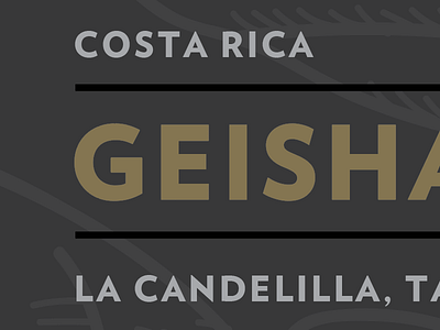 Geisha Label WIP