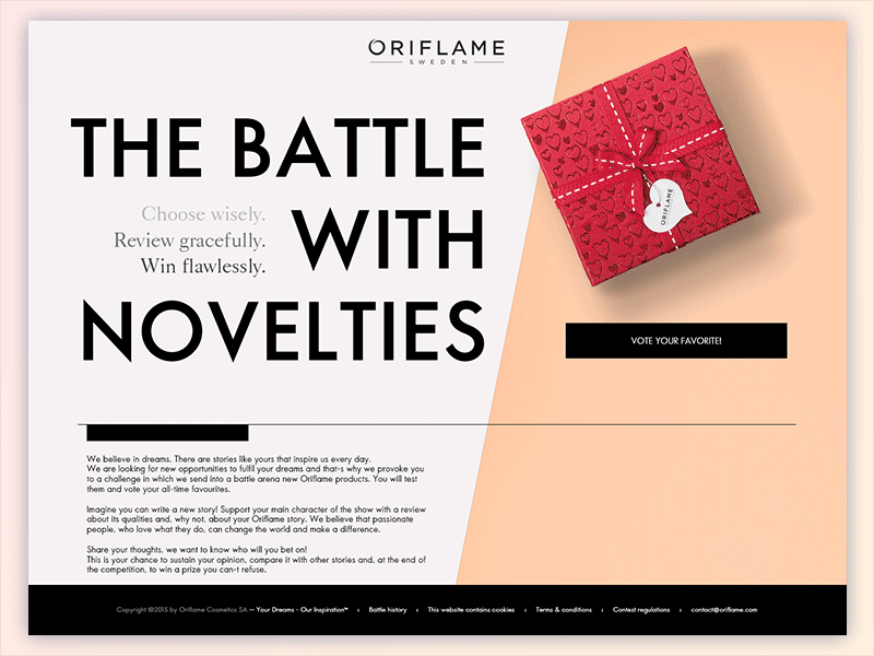 Oriflame - The battle with novelties