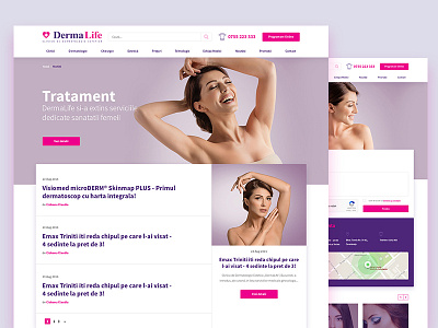 Dermalife hospital skincare website