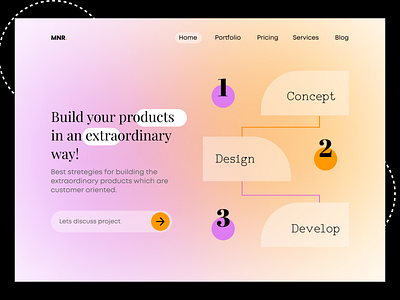 Creative Website: Landing page