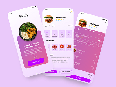 Food Delivery App UI Design - Restaurant App Design