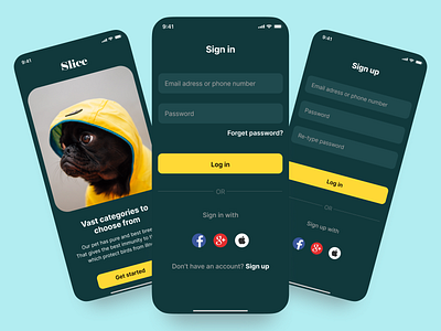 Pet Shop App - Sign in / sign up interaction UI Design app app design app for pet design graphic design log in pet pet app pet app design pet care pet care app pet shop pet shop app pet shop design pet shopping sign in sign up ui ui design ux