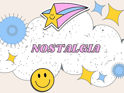 Nostalgia bold colorful design graphic design nostalgia retro sticker