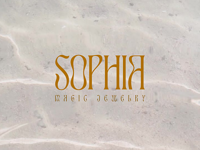 Sophia | Magic Jewelry beige branding color design graphic design jewelry logo