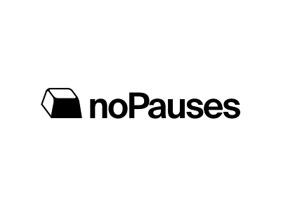 noPauses design graphic design logo typography