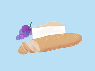 Bread + Cheese illustration