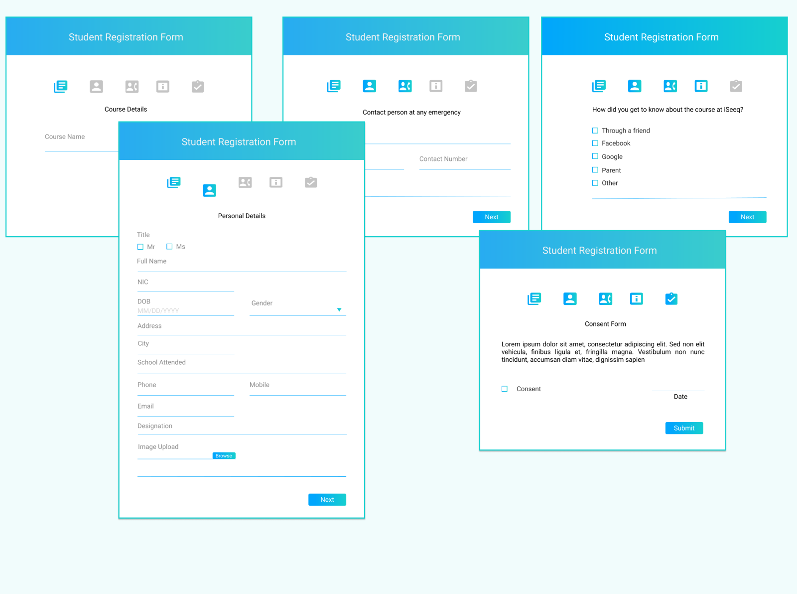 Form Wizard(Redesign) by Ayesha Wijesinghe on Dribbble