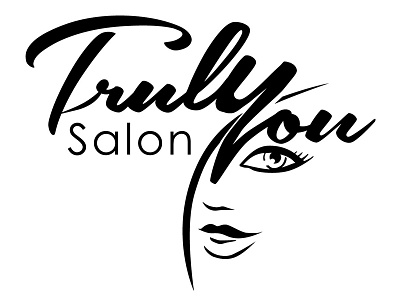 Truly You Salon Logo beauty logo salon spa vector