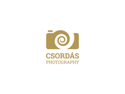 Csordás Photography Logo brand branding logo photography spiral symbol