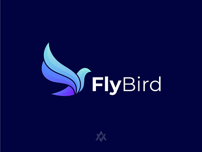 FlyBird app branding color geometric gradient logo graphic design icon illustration logo ui ux vector