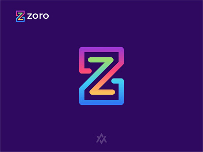 Zoro app branding colorful gradient gradient logo graphic design icon letter logo lettermark logo logo design modern technology trend2022