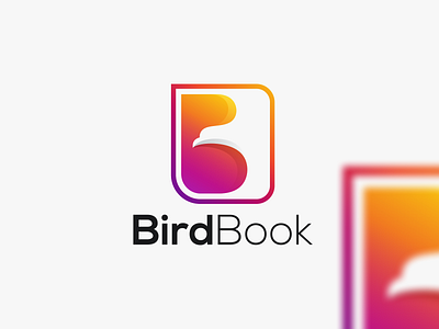 BirdBook Logo app best 2022 bird box branding colorful corporate gradient logo graphic design icon logo modern technology vector