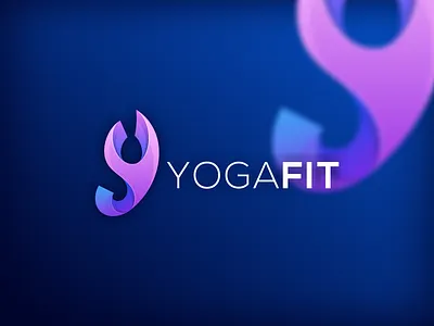 YogaFIt Logo by Artery Design branding colorful gradient logo graphic design health icon letter letter y logo logo inspiration ui ux vector yoga yoga master