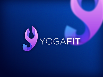 YogaFIt Logo by Artery Design branding colorful gradient logo graphic design health icon letter letter y logo logo inspiration ui ux vector yoga yoga master