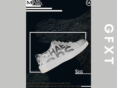 Michael kors shoes banner design in adobe photoshop
