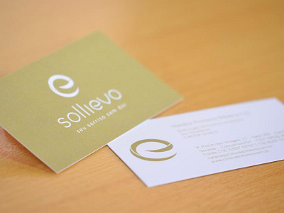 Sollievo - Card branding card gold medical paper stationery