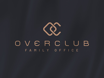 OverClub - Logo branding dark gold logo typography