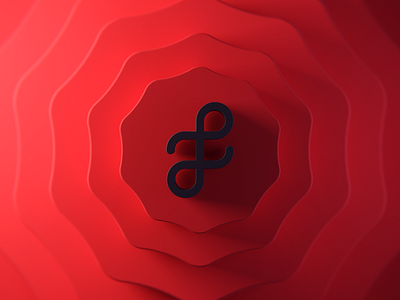 Favolla - Visual Identity Redesign Study 3d brand branding logo pink render