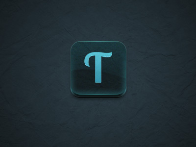 ThaisToda.com - iOS icon blue button icon ios ipad iphone webdesign