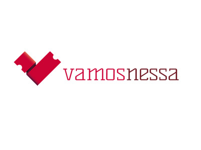 Vamosnessa Logo branding events logo red web