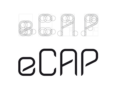 eCAP - custom typeface golden ratio grid sans-serif typeface