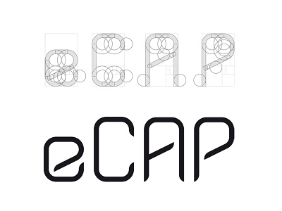 eCAP - custom typeface golden ratio grid sans serif typeface