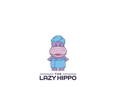 Lazy Hippo Logo Design branding logo