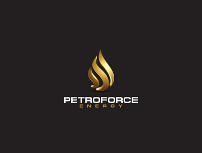 Petroforce Energy Logo Design branding logo