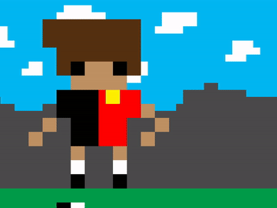 8-bit Fútbol 8 bit animation 2d football