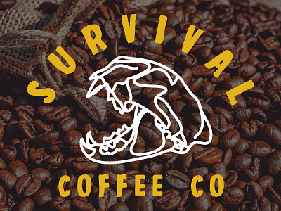Survival Coffee Co Logo Concept Artboard 3 art artwork branding design drawing graphic design illustration logo vector