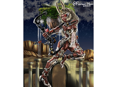 Mythical Archer art artwork design digitalart digitaldrawing digitalpainting erotic fanart finalfantasy fran game gameart illustration