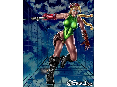 Operator of the Clouds art artwork cammy design digitalart digitaldrawing digitalpainting erotic fanart game gameart illustration streetfighter