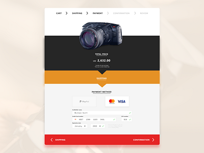 Blackmagicdesign - Checkout Redesign camera checkout dailyui dailyui 002 ecommerce ecommerce design payment form ui ui design ux visual design web design