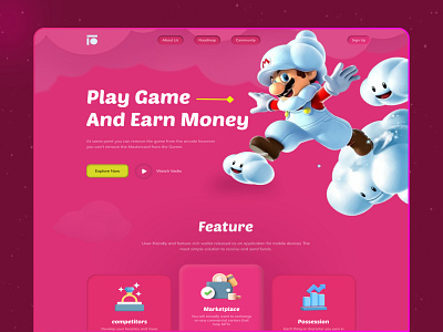 NFT 3d Landing Page