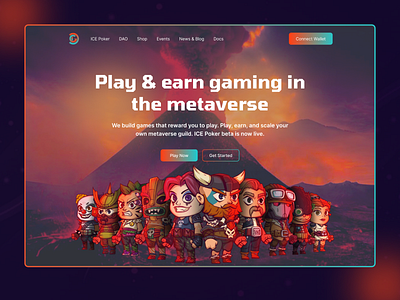 NFT Gaming Landing Page