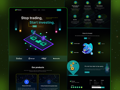 Blockchain Landing Page 3d bitcoin blockchain blockchain landing page clean crypto cryptocurrency defi design ethereum exploration graphic design landing page metaverse nft nft landing page ui web 3.0 web design web3