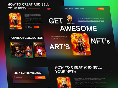 NFT Landing Page Design