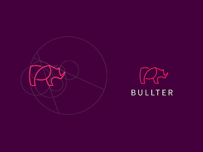 Bullter animal bullter circular design designer freelance horse icon identity logo mark symbol