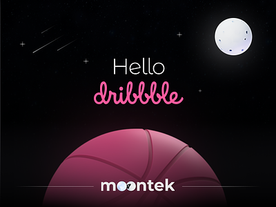 Hello Dribbble! design illustration moontek software development company ui ux